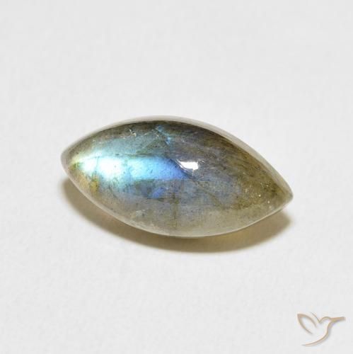 Labradorite Multicolore naturelle Marquise, 5.28 ct, Translucide