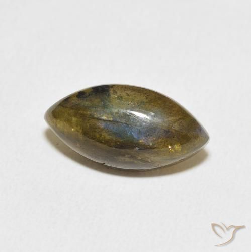 Labradorite Multicolore naturelle Marquise, 5.18 ct, Translucide