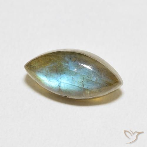 Labradorite Multicolore naturelle Marquise, 3.99 ct, Translucide