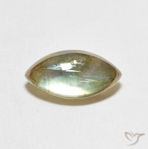 4.66ct Naturel Multicolore Labradorite, Marquise, Translucide
