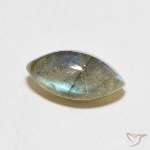 Labradorite Multicolore naturelle Marquise, 4.20 ct, Translucide