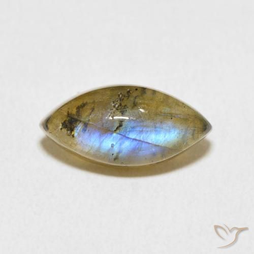 3.64ct Naturel Multicolore Labradorite, Marquise, Translucide