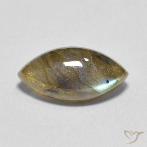 5.41ct Naturel Multicolore Labradorite, Marquise, Translucide