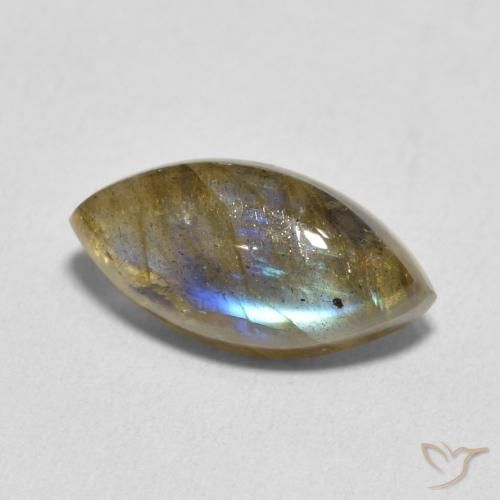 Labradorite Multicolore naturelle Marquise, 5.41 ct, Translucide