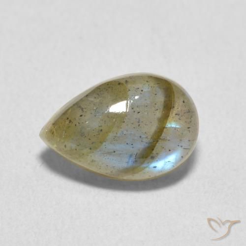 Labradorite Multicolore naturelle En forme de poire, 2.33 ct, Translucide