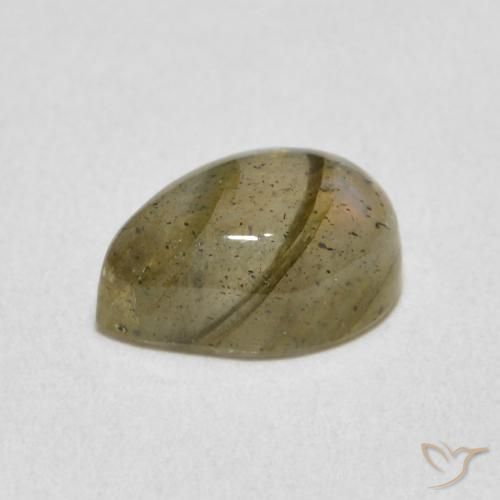 Labradorite Multicolore naturelle En forme de poire, 2.33 ct, Translucide