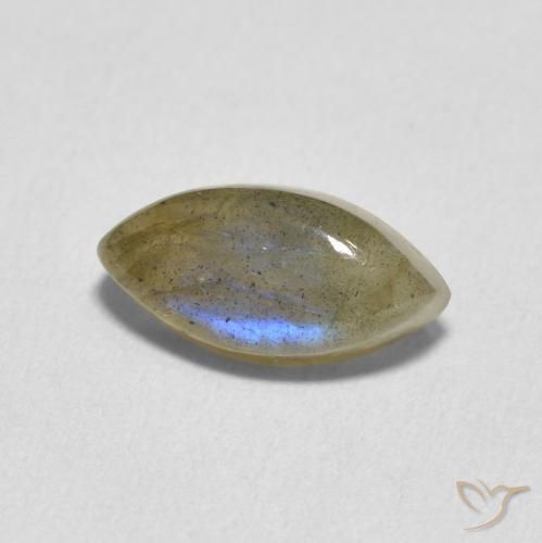 Labradorite Multicolore naturelle Marquise, 2.55 ct, Translucide