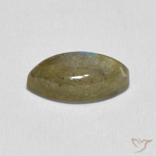 Labradorite Multicolore naturelle Marquise, 2.55 ct, Translucide