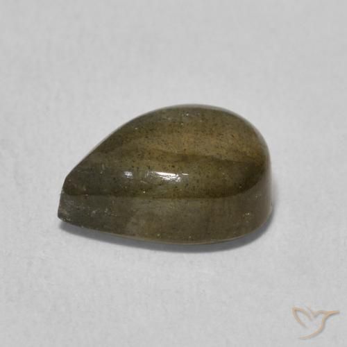 Labradorite Multicolore naturelle En forme de poire, 2.49 ct, Translucide