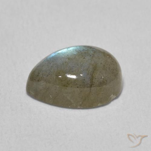 Labradorite Multicolore naturelle En forme de poire, 2.42 ct, Translucide