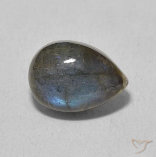 2.68ct Naturel Multicolore Labradorite, En forme de poire, Translucide