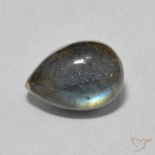 Labradorite Multicolore naturelle En forme de poire, 2.68 ct, Translucide