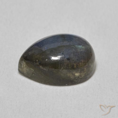 Labradorite Multicolore naturelle En forme de poire, 2.68 ct, Translucide