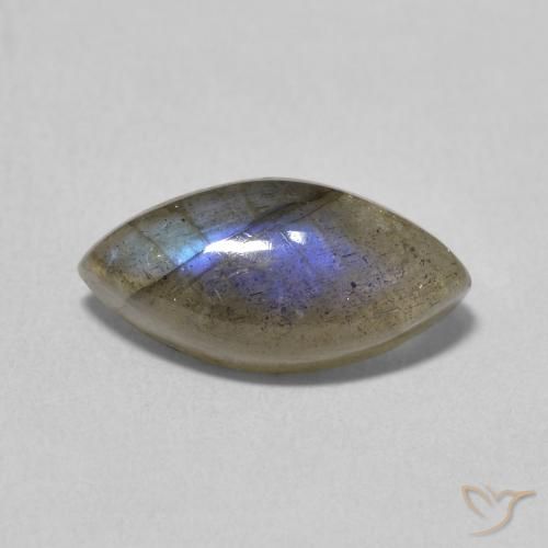 3.58ct Naturel Multicolore Labradorite, Marquise, Translucide