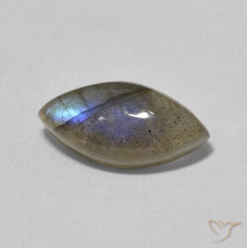 Labradorite Multicolore naturelle Marquise, 3.58 ct, Translucide