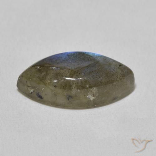 Labradorite Multicolore naturelle Marquise, 4.91 ct, Translucide