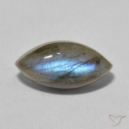 5.37ct Naturel Multicolore Labradorite, Marquise, Translucide