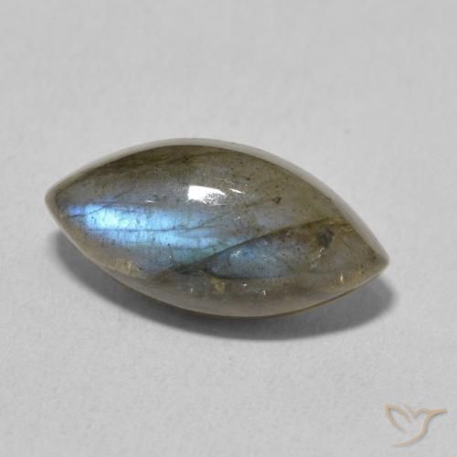 Labradorite Multicolore naturelle Marquise, 5.37 ct, Translucide