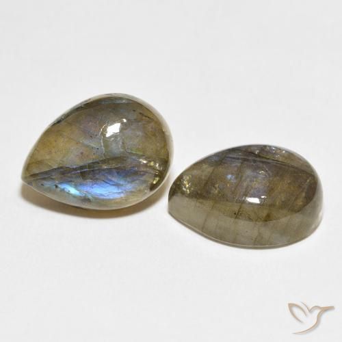 Shop natural 19.45ct Multicolore Labradorite gems, En forme de poire, from Madagascar at GemSelect. In stock, global shipping!
