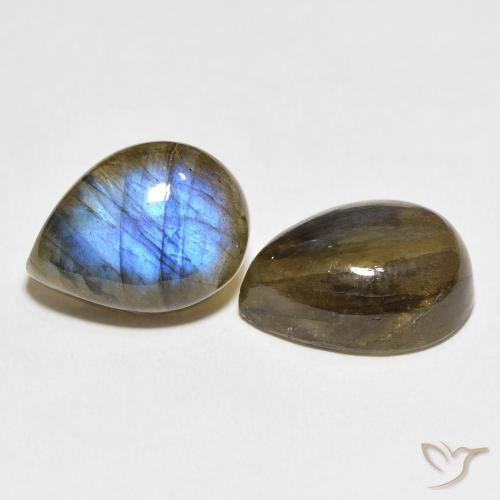 Shop natural 19.24ct Multicolore Labradorite gems, En forme de poire, from Madagascar at GemSelect. In stock, global shipping!