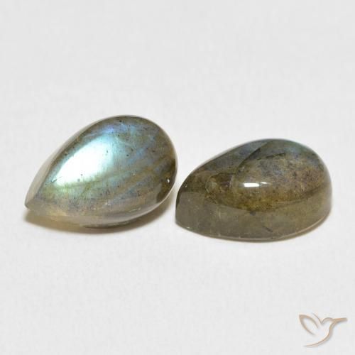 Shop natural 7.97ct Multicolore Labradorite gems, En forme de poire, from Madagascar at GemSelect. In stock, global shipping!