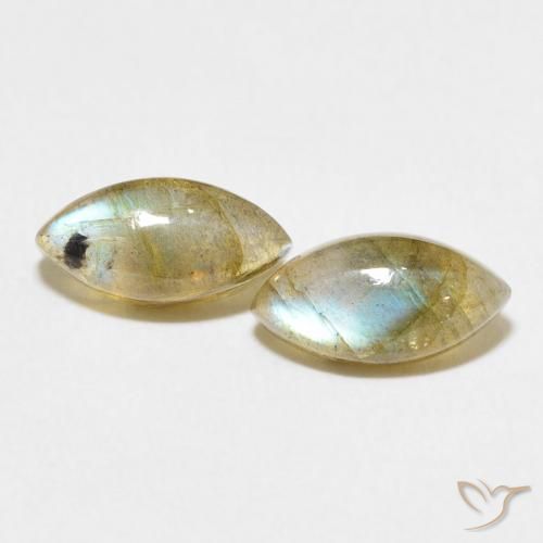 2.91ctw Naturel Multicolore Labradorite, Marquise, Translucide