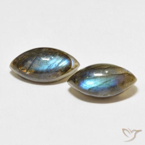 7.98ctw Naturel Multicolore Labradorite, Marquise, Translucide