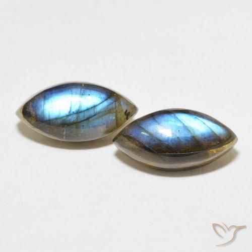 7.51ctw Naturel Multicolore Labradorite, Marquise, Translucide