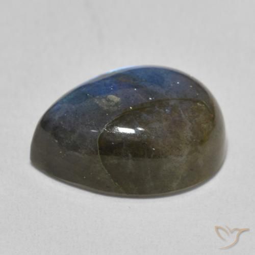 Labradorite Multicolore naturelle En forme de poire, 10.20 ct, Translucide