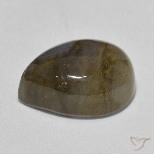 Labradorite Multicolore naturelle En forme de poire, 10.41 ct, Translucide