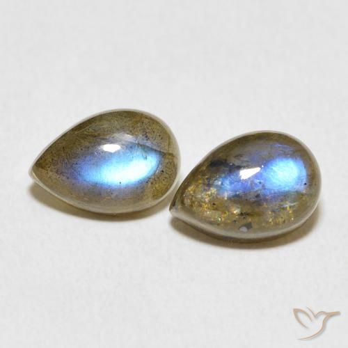 Shop natural 5.36ct Multicolore Labradorite gems, En forme de poire, from Madagascar at GemSelect. In stock, global shipping!