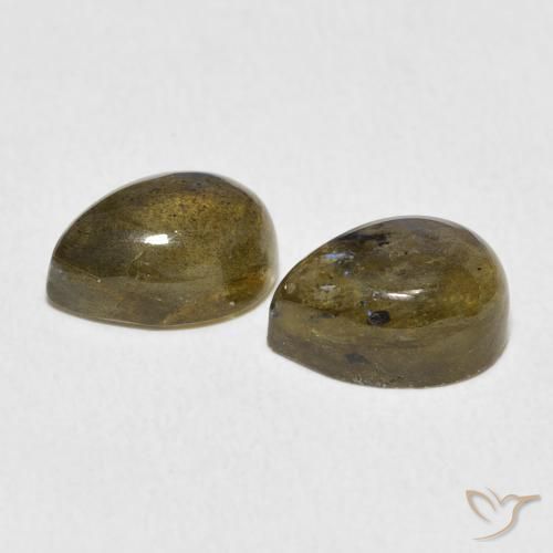 Shop natural 5.36ct Multicolore Labradorite gems, En forme de poire, from Madagascar at GemSelect. In stock, global shipping!