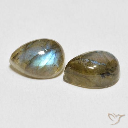 Shop natural 5.47ct Multicolore Labradorite gems, En forme de poire, from Madagascar at GemSelect. In stock, global shipping!