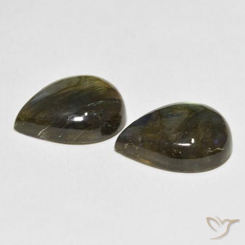 Shop natural 10.82ct Multicolore Labradorite gems, En forme de poire, from Madagascar at GemSelect. In stock, global shipping!