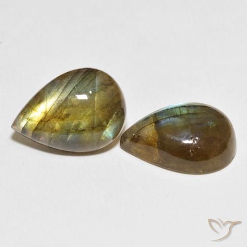 Shop natural 22.48ct Multicolore Labradorite gems, En forme de poire, from Madagascar at GemSelect. In stock, global shipping!