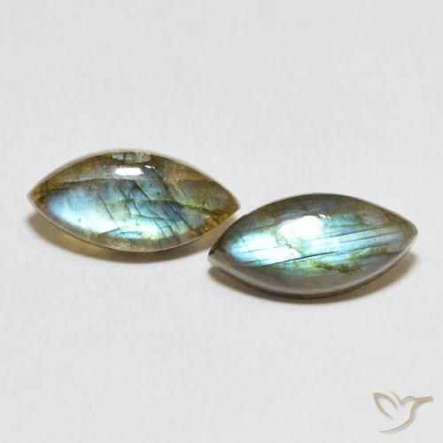 6.54ctw Naturel Multicolore Labradorite, Marquise, Translucide
