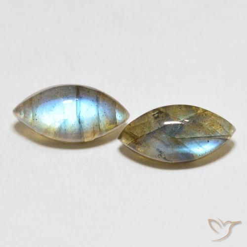 7.83ctw Naturel Multicolore Labradorite, Marquise, Translucide