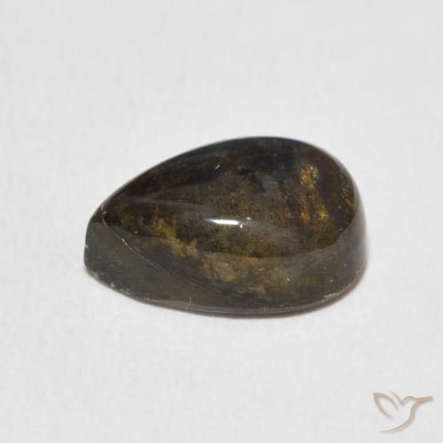 Labradorite Multicolore naturelle En forme de poire, 3.95 ct, Translucide
