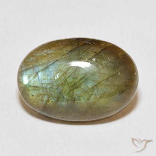 Labradorite Multicolore naturelle ovale, 12.53 ct, Translucide