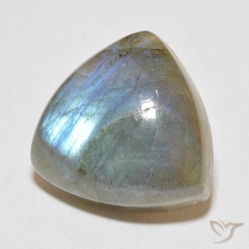 Labradorite Multicolore naturelle Trillion, 19.83 ct, Translucide