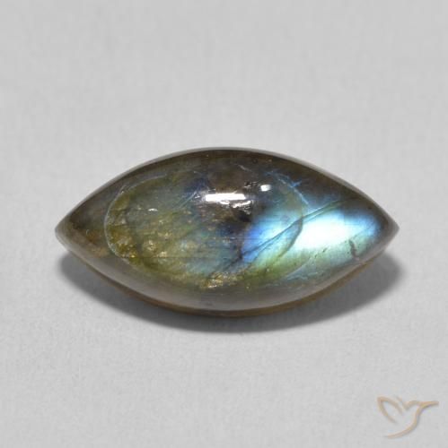 5.88ct Naturel Multicolore Labradorite, Marquise, Translucide