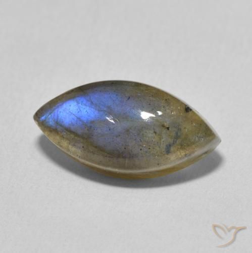 Labradorite Multicolore naturelle Marquise, 5.38 ct, Translucide
