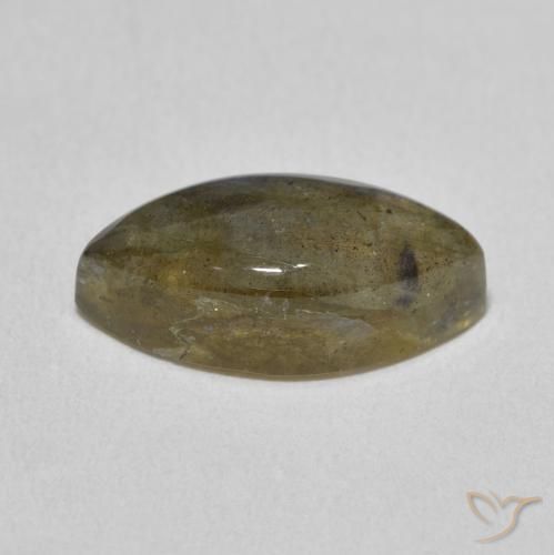 Labradorite Multicolore naturelle Marquise, 5.38 ct, Translucide