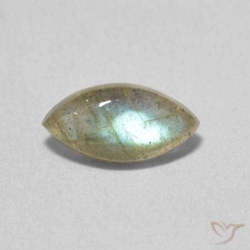 1.18ct Naturel Multicolore Labradorite, Marquise, Translucide
