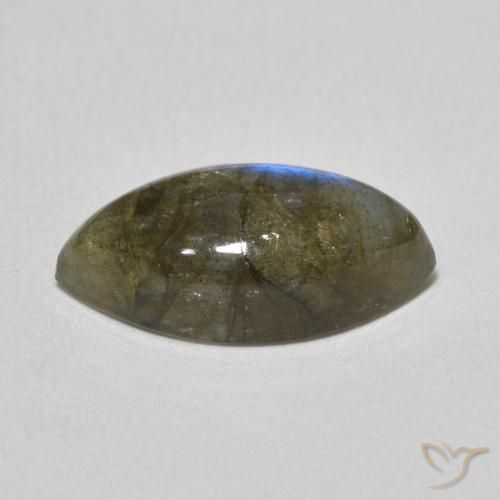 Labradorite Multicolore naturelle Marquise, 5.02 ct, Translucide