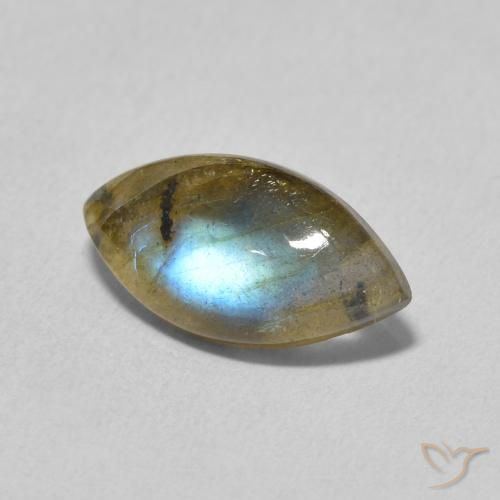Labradorite Multicolore naturelle Marquise, 2.83 ct, Translucide