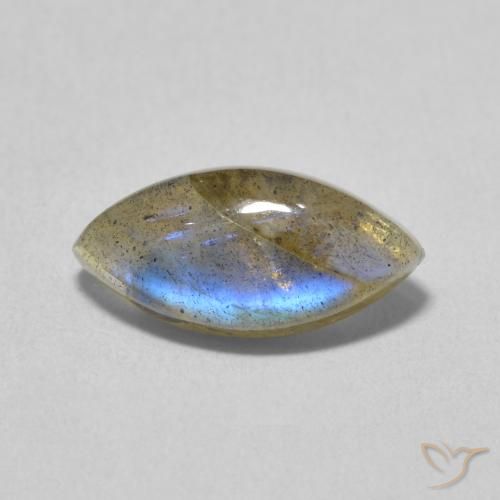 3.14ct Naturel Multicolore Labradorite, Marquise, Translucide