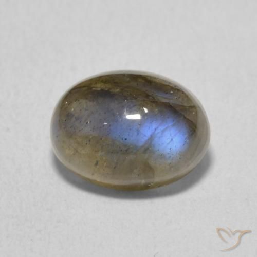 Labradorite Multicolore naturelle ovale, 1.72 ct, Translucide