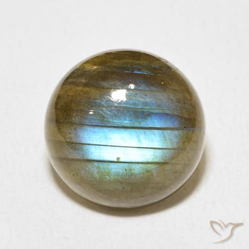 9.29ct Naturel Multicolore Labradorite, Tour, Translucide