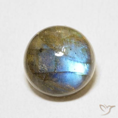 2.87ct Naturel Multicolore Labradorite, Tour, Translucide